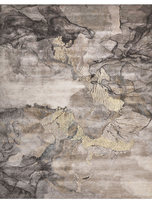 Luxury hand tufted carpet made from 100% Bamboo Silk