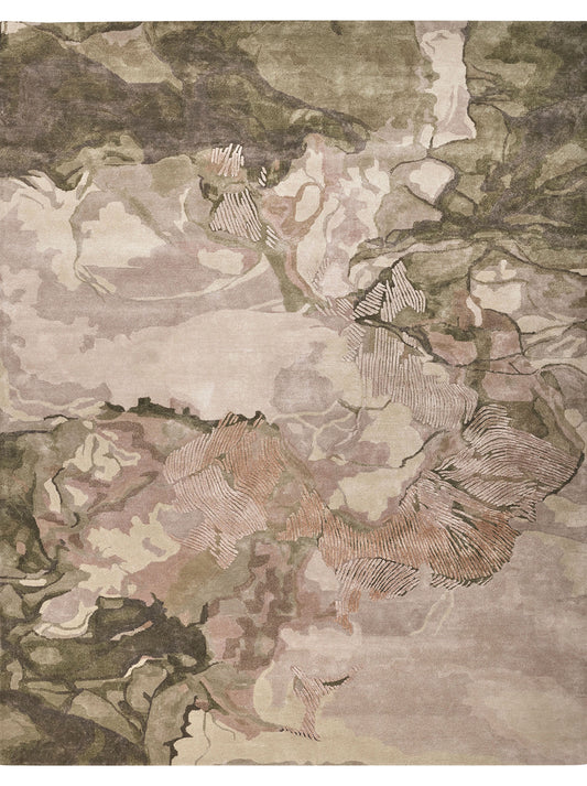 Luxury hand tufted carpet made from 100% Bamboo Silk