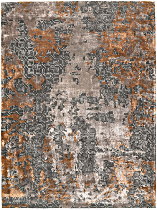 Luxury hand tufted carpet made from 100% Botanical Silk