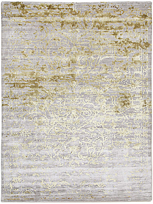 Luxury hand knotted carpet made from Wool & Botanical Silk