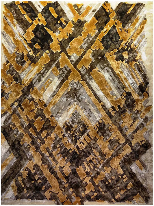 Luxury hand tufted carpet made from Botanical Silk