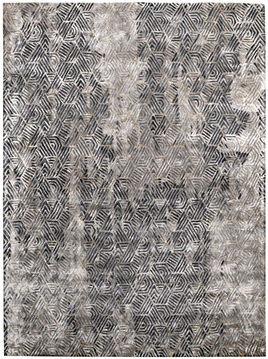 Luxury hand tufted carpet made from 100% Botanical Silk