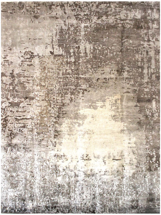 Luxury hand knotted carpet made from Botanical & Bamboo Silk