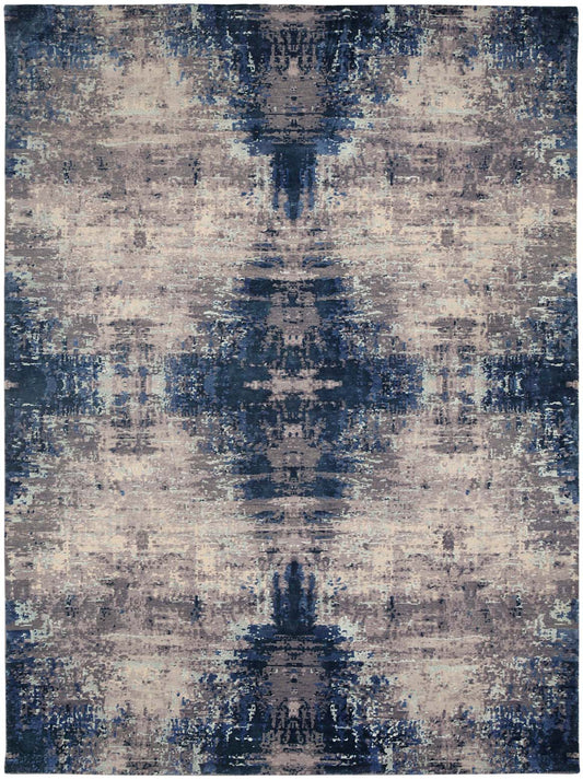 Luxury hand knotted carpet made from Pure Silk & Linen