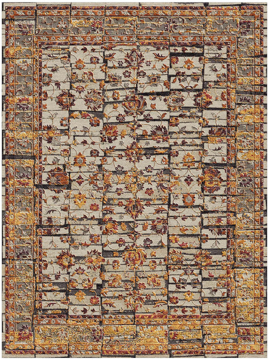 Luxury hand knotted carpet made from Wool & Bamboo Silk