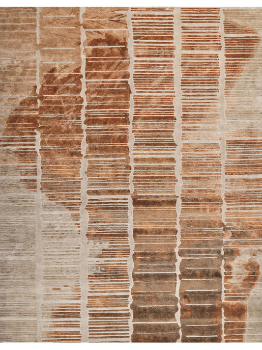 Luxury hand tufted carpet made from 100% Bamboo Silk