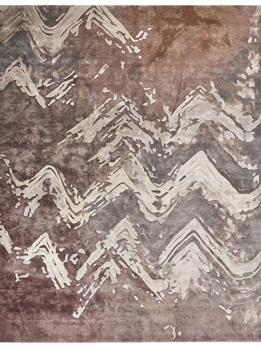 Luxury hand tufted carpet made from 100% Bamboo Silk