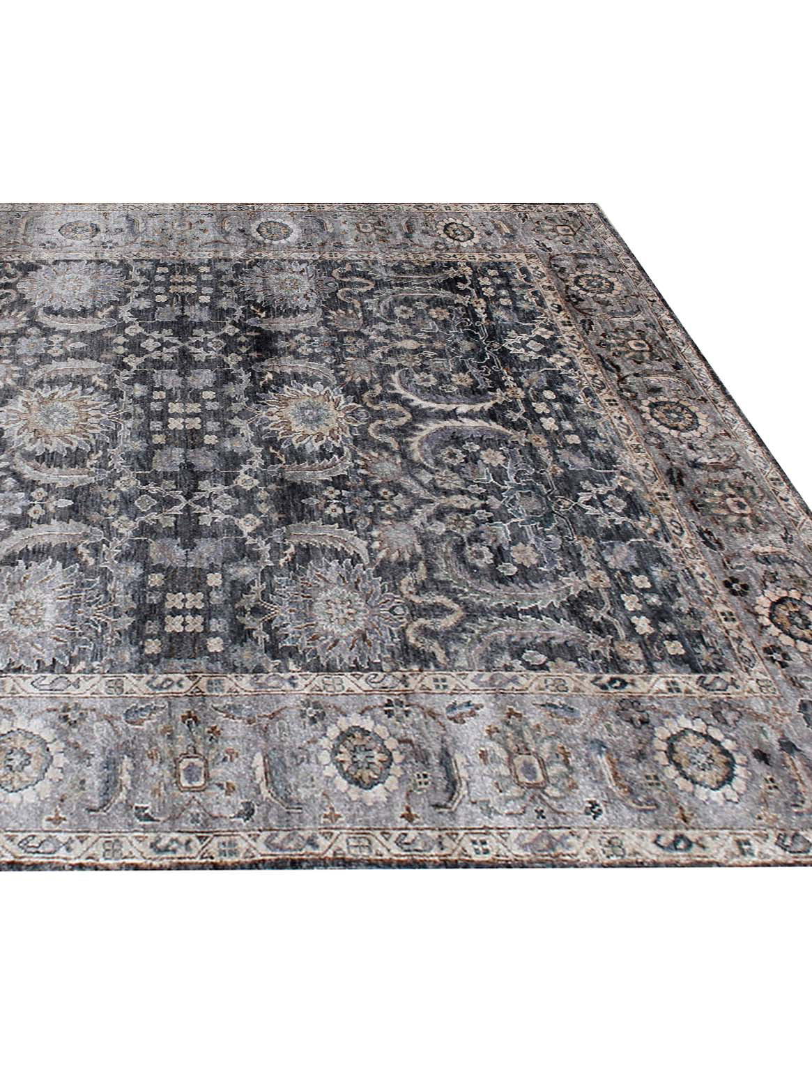 Product: Luxury Carpet | Color: Charcoal Brown | Size: 5'6" x 8'