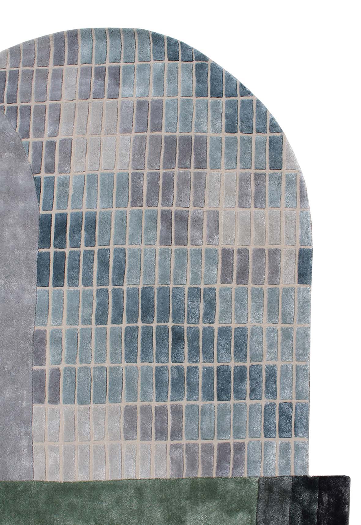 Product: Luxury Carpet | Color: Blue Green | Size: 8' x 10'