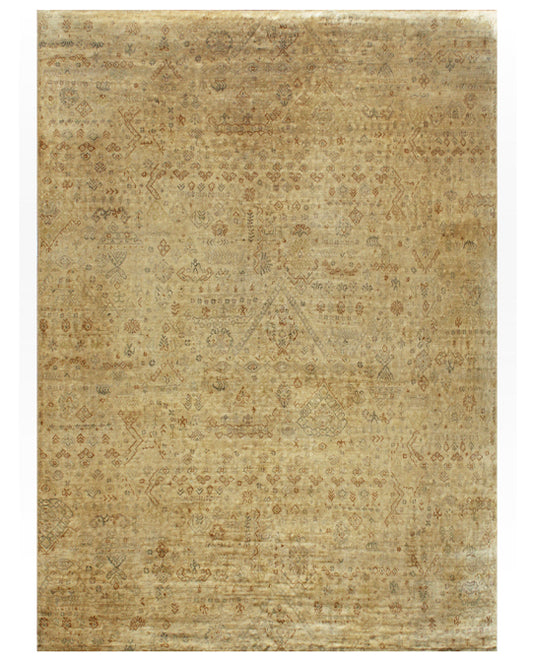 Luxury hand knotted carpet made from 100% SIlk