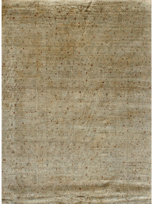 Luxury hand knotted carpet made from Wool & Bamboo Silk