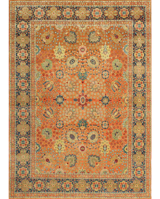 Luxury hand knotted carpet made from 100% Wool