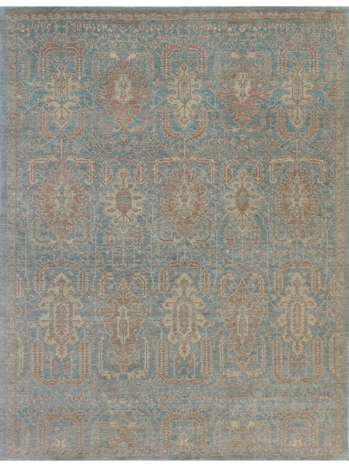 Luxury hand knotted carpet made from 100% Wool