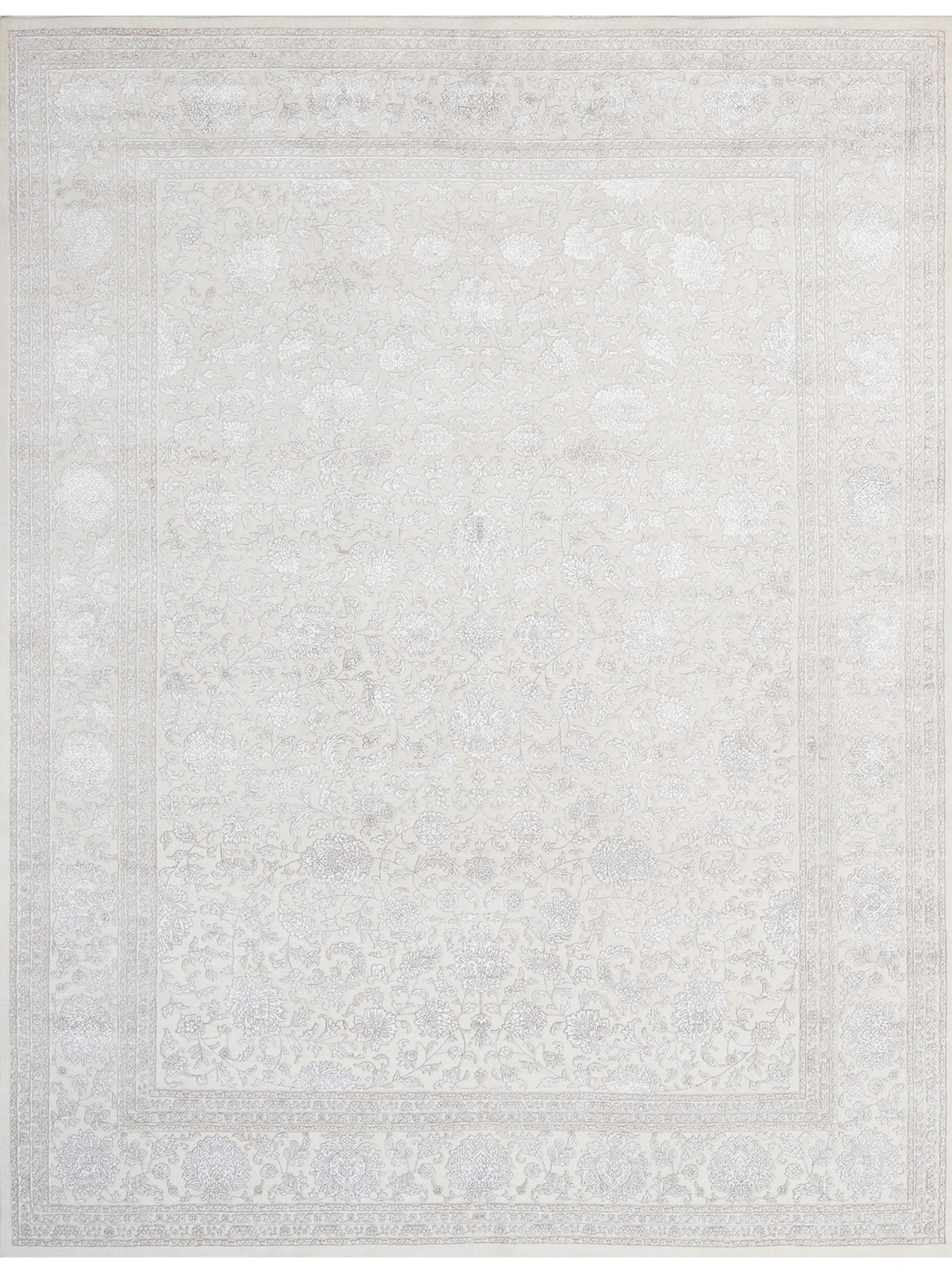 Luxury hand knotted carpet made from Wool & Bamboo Silk
