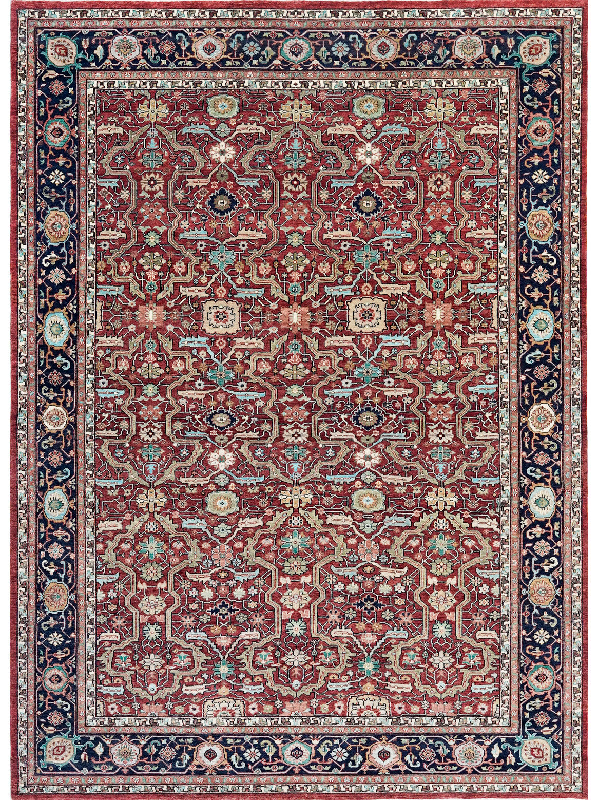 Luxury hand knotted carpet made from 100% Wool