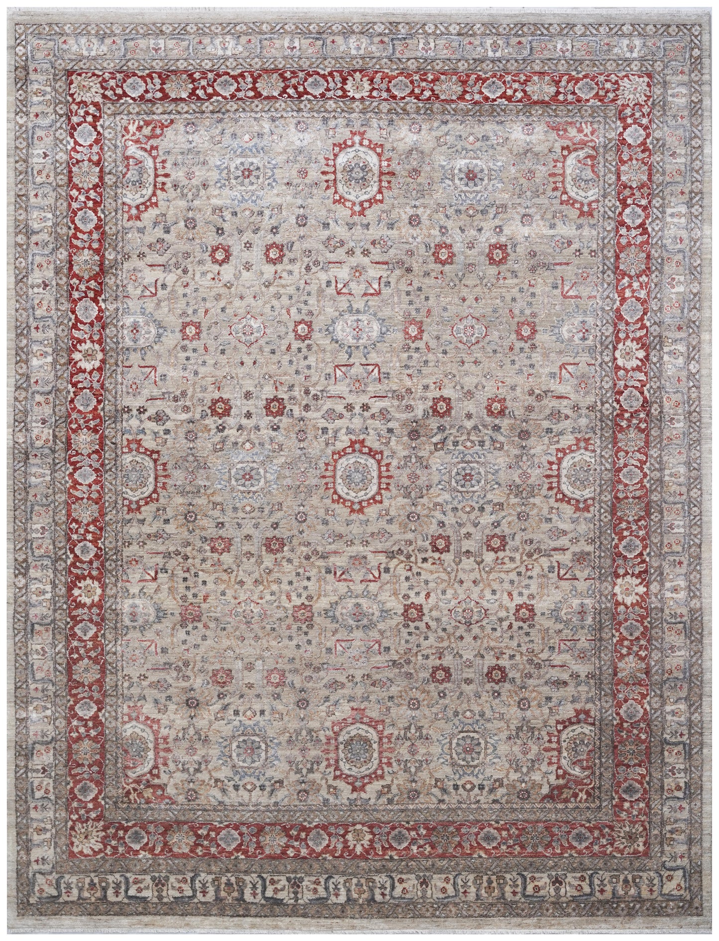 Luxury hand knotted carpet made from Wool & Bamboo Silk