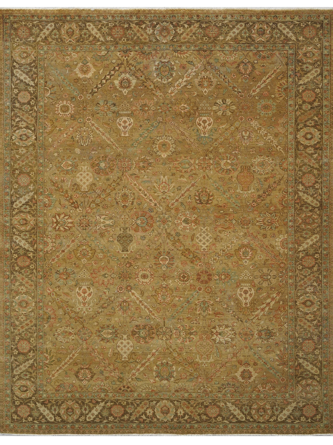 Luxury hand knotted carpet made from 100% Wool