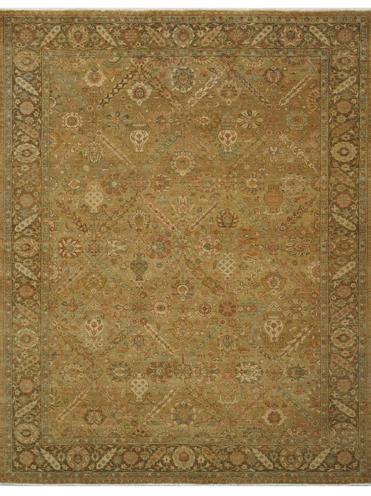 Luxury hand knotted carpet made from 100% Wool