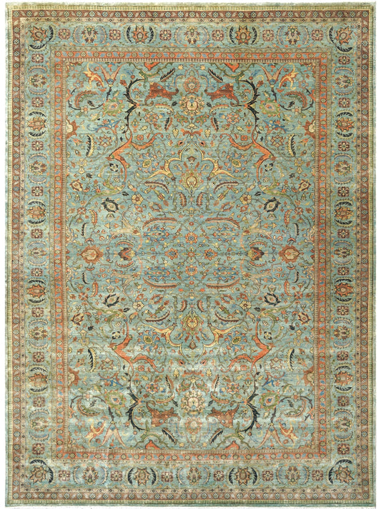 Luxury hand knotted carpet made from 100% Wool