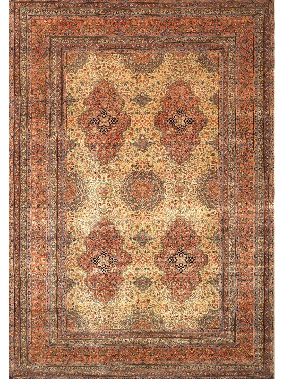 Luxury hand knotted carpet made from 100% Wool