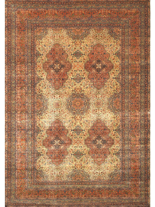 Luxury hand knotted carpet made from 100% Wool