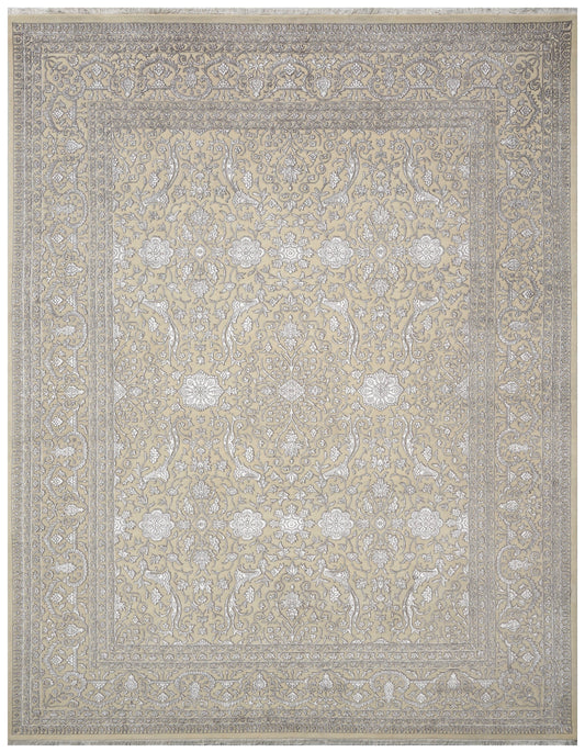 Luxury hand knotted carpet made from Wool & Botanical Silk