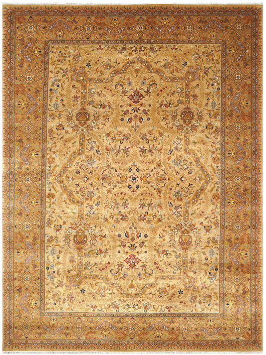 Luxury hand knotted carpet made from 100% Wool