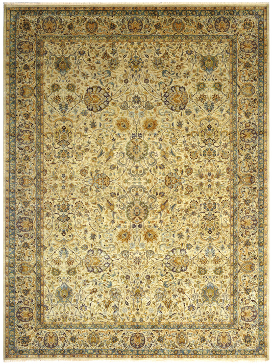 Luxury hand knotted carpet made from 100% Wool