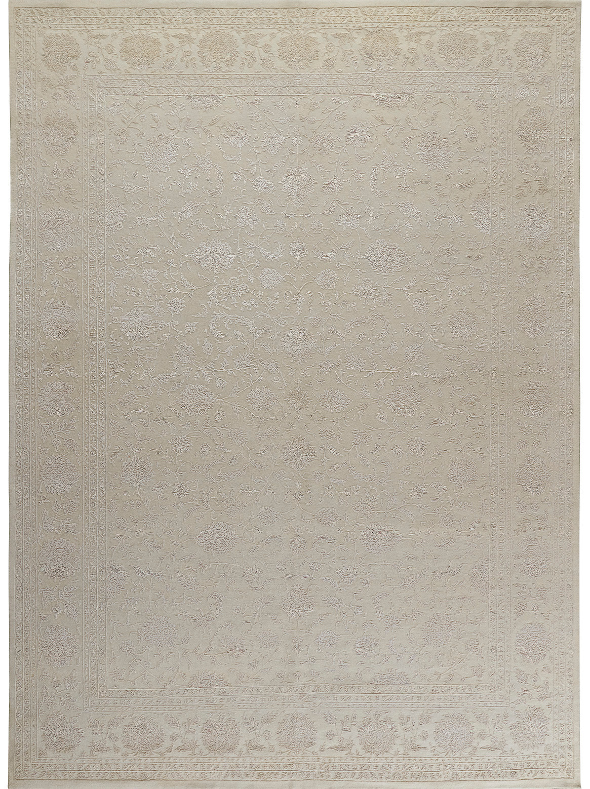 Luxury hand knotted carpet made from 100% Wool