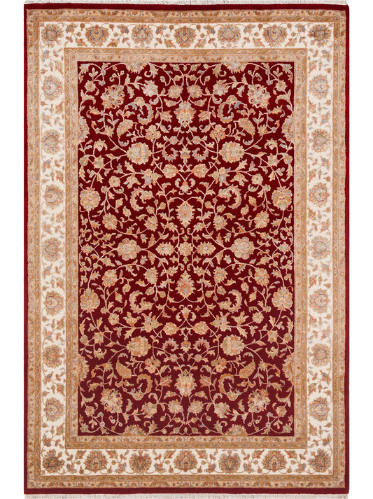 Luxury hand knotted carpet made from Wool & Bamboo Silk