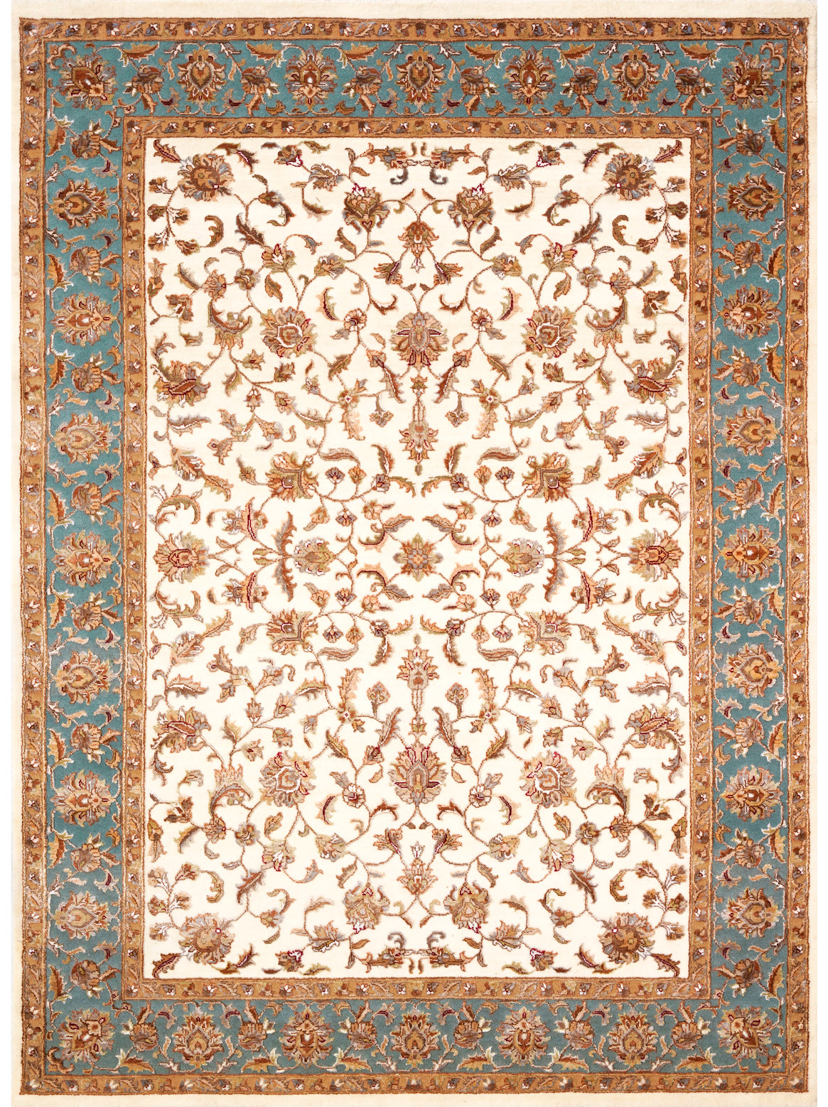 Luxury hand knotted carpet made from Wool & Bamboo Silk