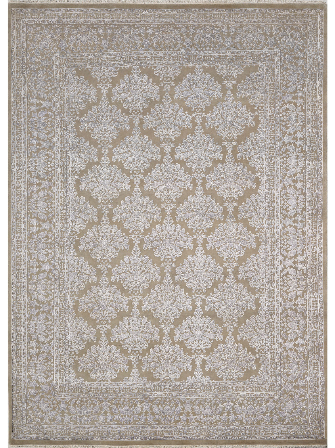 Luxury hand knotted carpet made from 100% Wool