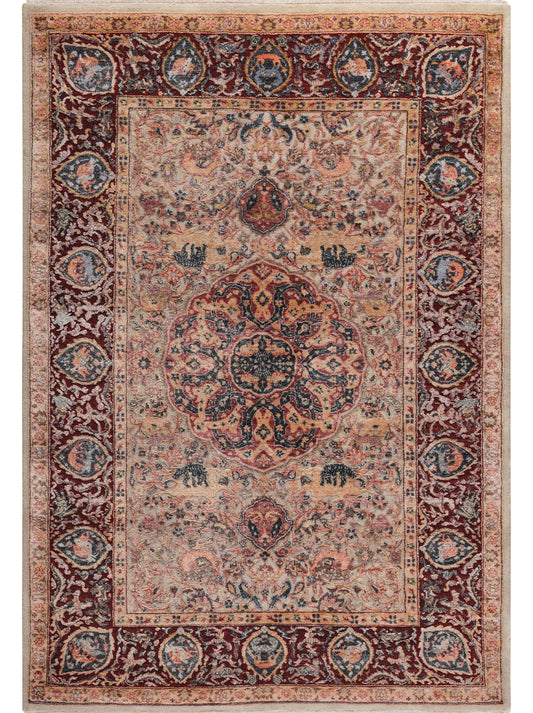 Luxury hand knotted carpet made from 100% Wool