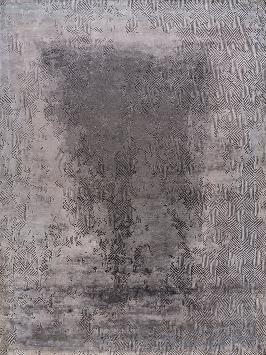 Luxury hand knotted carpet made from 100% Botanical Silk