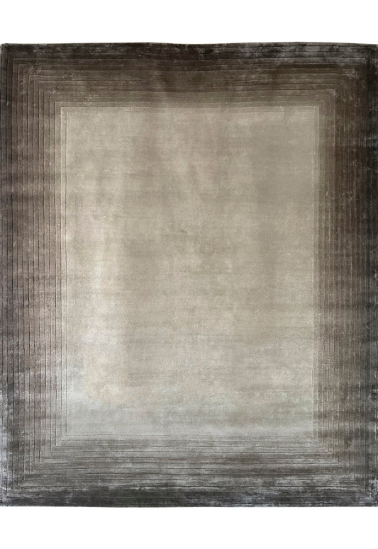 Luxury hand knotted carpet made from 100% Botanical Silk