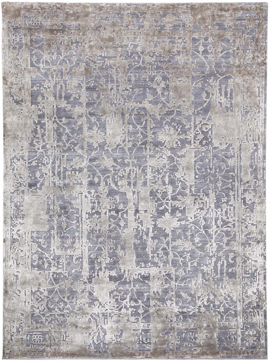 Luxury hand knotted carpet made from Wool & Botanical Silk