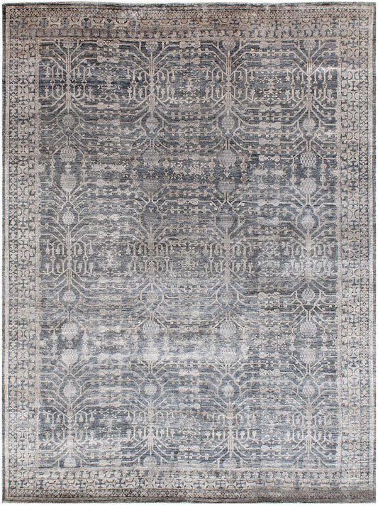 Luxury hand knotted carpet made from 100% Bamboo Silk