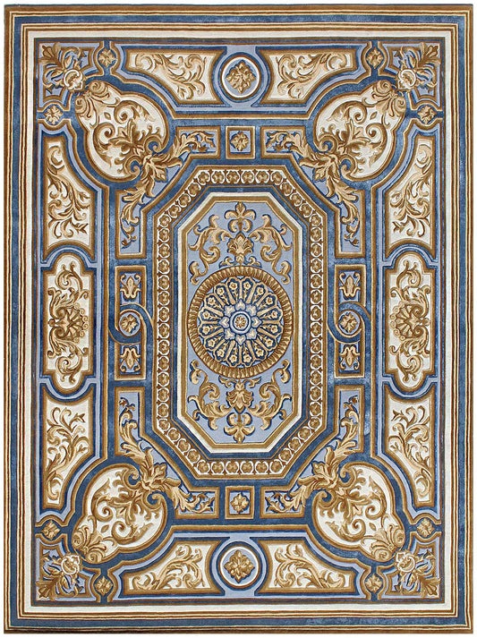 Luxury hand tufted carpet made from Wool & Botanical Silk