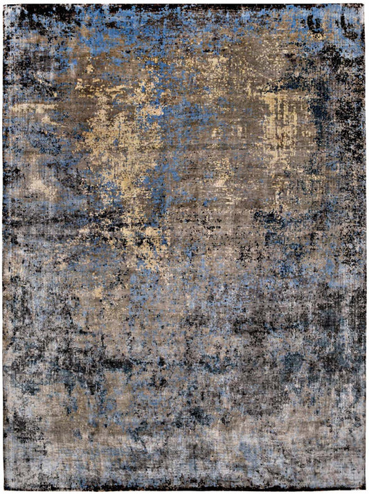Luxury hand knotted carpet made from Wool & Bamboo Silk