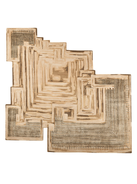 Luxury hand knotted carpet made from Wool & Botanical Silk