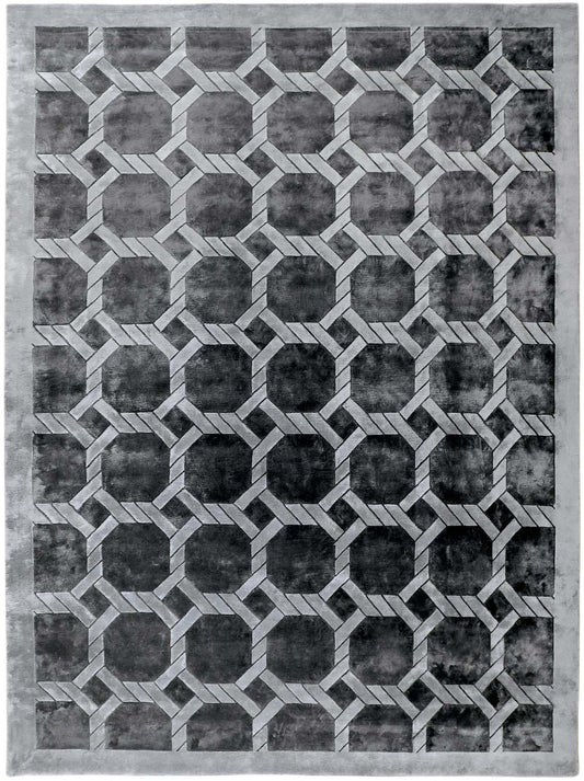 Luxury hand knotted carpet made from Botanical Silk