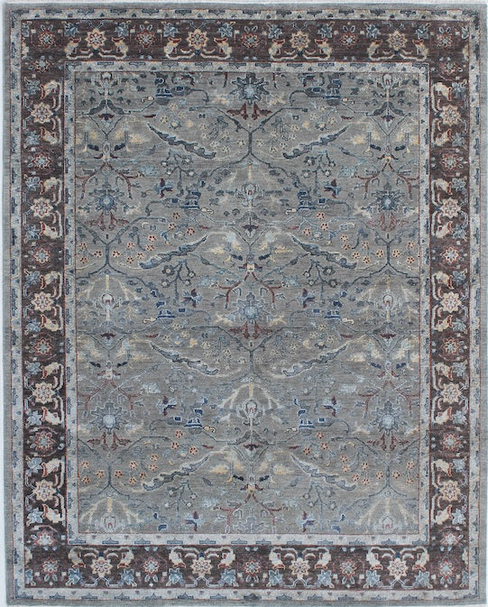 Luxury hand knotted carpet made from Wool & Bamboo Silk
