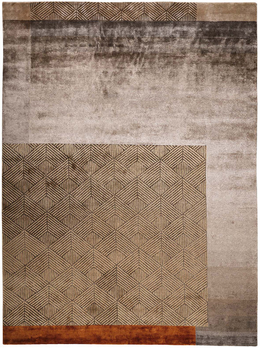 Luxury hand knotted carpet made from Botanical Silk