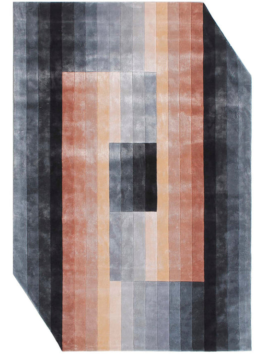 Luxury hand tufted carpet made from 100% Botanical Silk