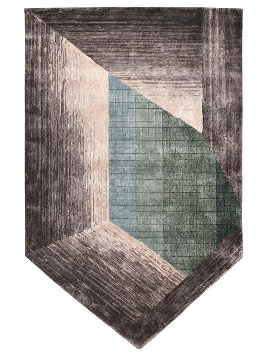 Luxury hand tufted carpet made from Botanical Silk