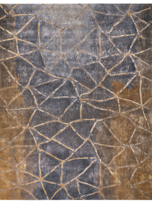 Luxury hand tufted carpet made from 100% Bamboo Silk