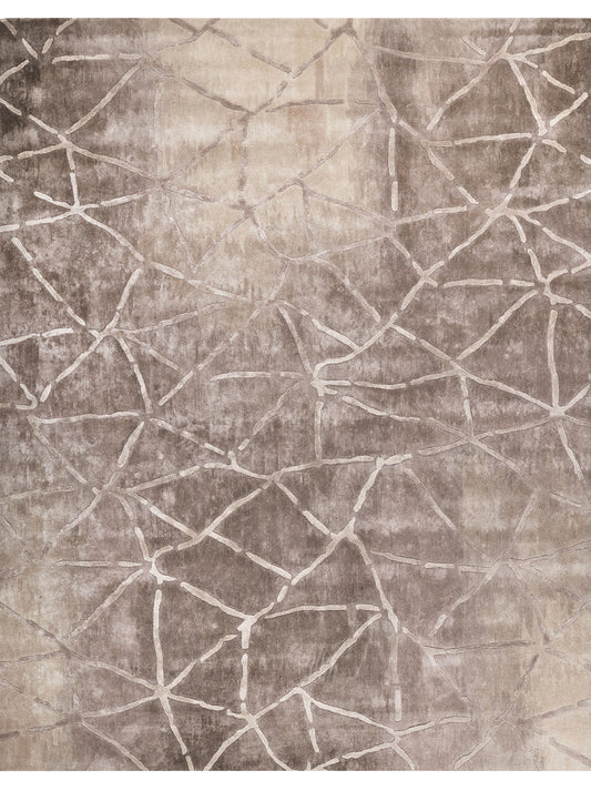 Luxury hand tufted carpet made from 100% Bamboo Silk