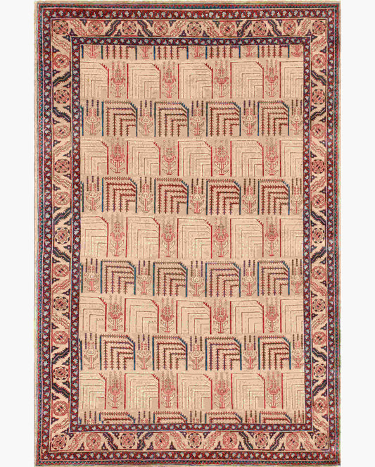 Luxury hand knotted carpet made from 100% Wool