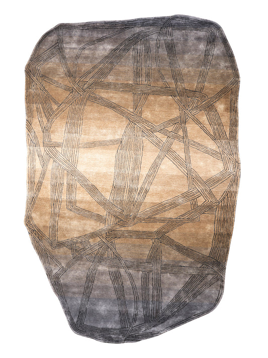 Luxury hand tufted carpet made from Botanical Silk