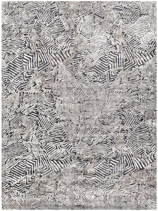 Luxury hand tufted carpet made from 100% Botanical Silk